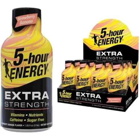 5-hour ENERGY Shot, Extra Strength, Strawberry Banana Flavor, 1.93 Ounce