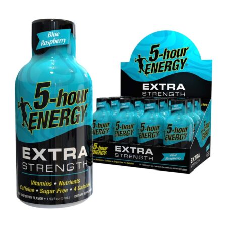 5-hour ENERGY Shot, Extra Strength, Blue Raspberry Flavor, 1.93 Ounce