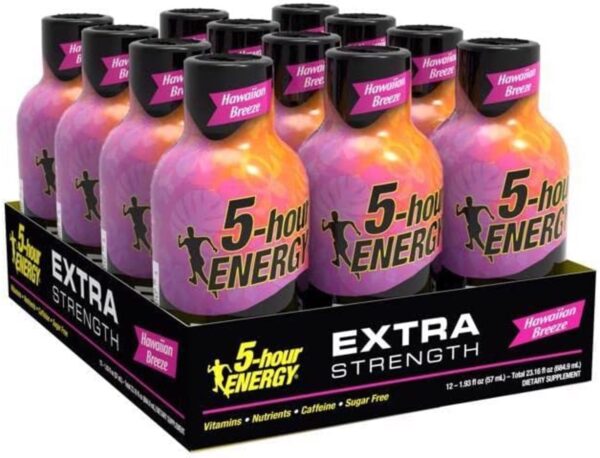 5-hour ENERGY Shot, Extra Strength, Hawaiian Breeze Flavor, 1.93 Ounce