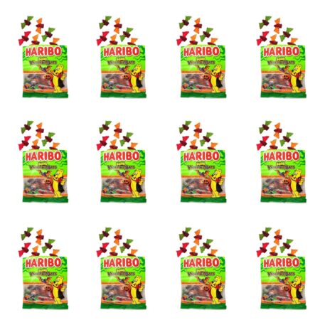 Haribo Gummi Candy, Sour Vampires Gold-Bears, 4 Oz Each, Pack of 12