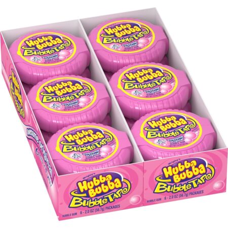 Hubba Bubba Bubble Gum, Original Bubble Gum, 2 Oz each, Pack of 12