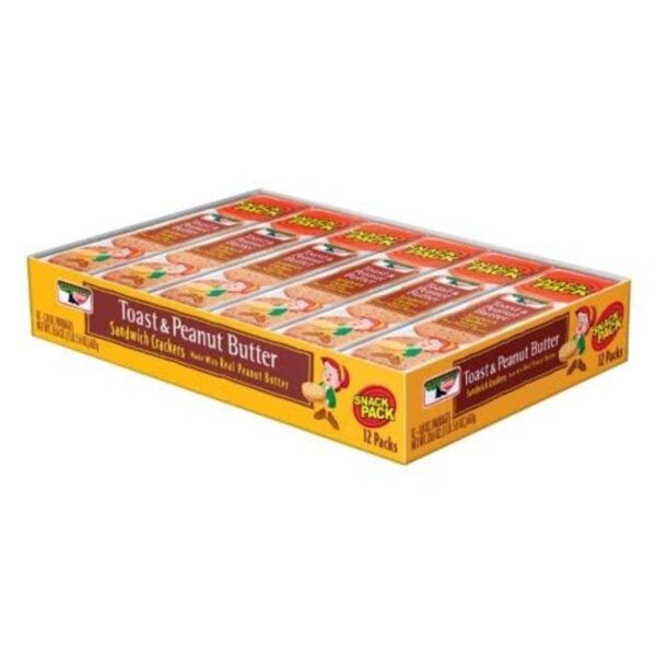 Keebler Toasty Crackers Peanut Butter 1.8 Oz each, Pack of 12