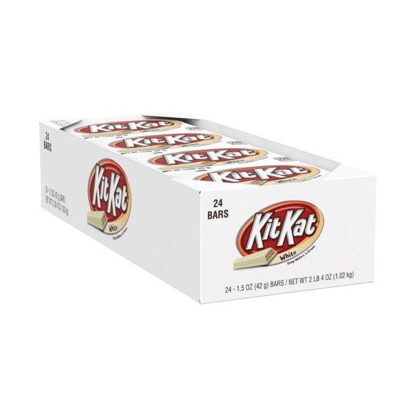 KITKAT White Creme Wafer Bars, 1.5 oz each, Pack of 24