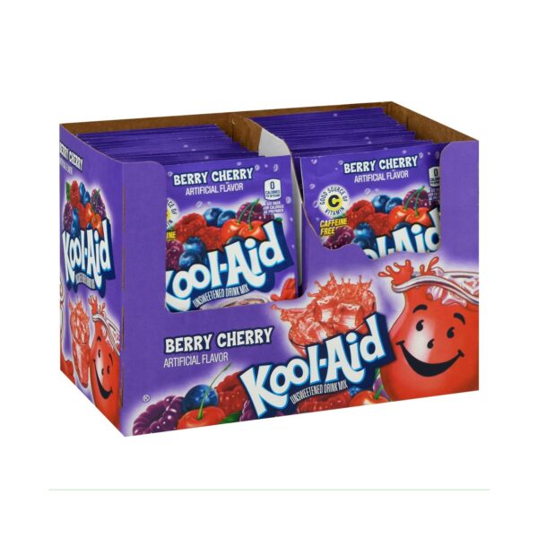 Kool-Aid Unsweetened Soft Drink Mix, Berry Cherry Flavor, 0.14 oz