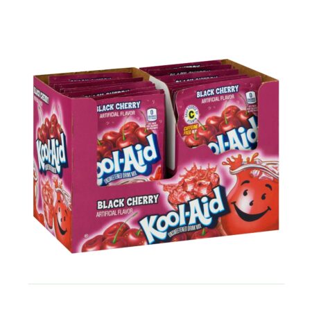 Kool-Aid Unsweetened Soft Drink Mix, Black Cherry Flavor, 0.14 oz