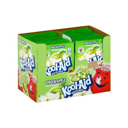 Kool-Aid Unsweetened Soft Drink Mix, Green Apple Flavor, 0.14 oz