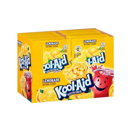 Kool-Aid Unsweetened Soft Drink Mix, lemonade Flavor, 0.14 oz