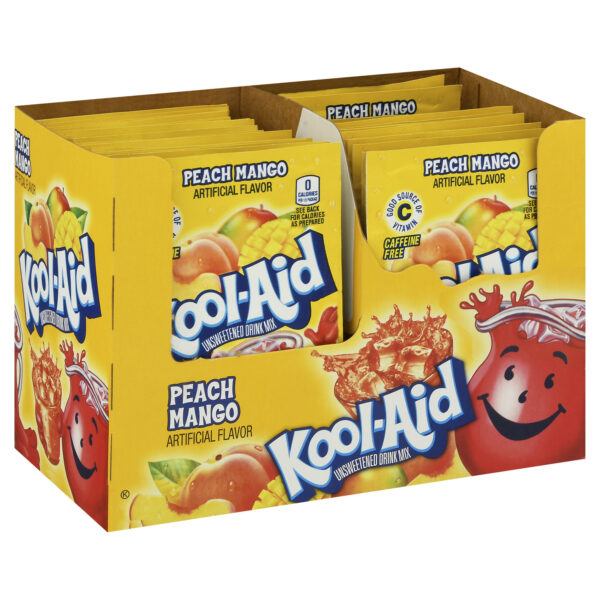 Kool-Aid Unsweetened Soft Drink Mix, Peach Mango Flavor, 0.14 oz