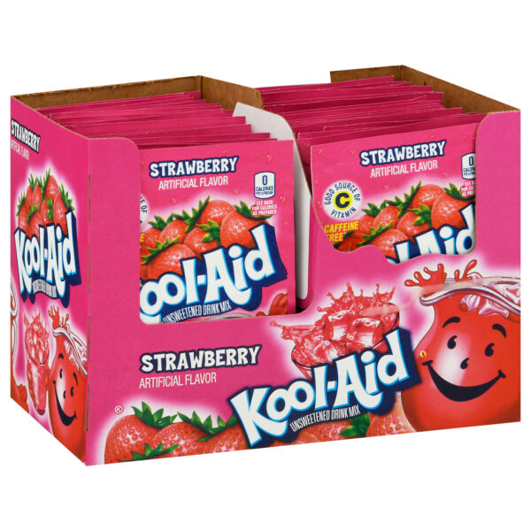 Kool-Aid Unsweetened Soft Drink Mix, Strawberry Flavor, 0.14 oz