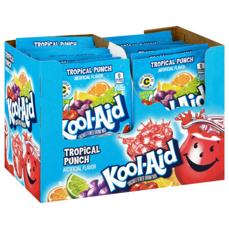 Kool-Aid Unsweetened Soft Drink Mix, Tropical Punch Flavor, 0.14 oz