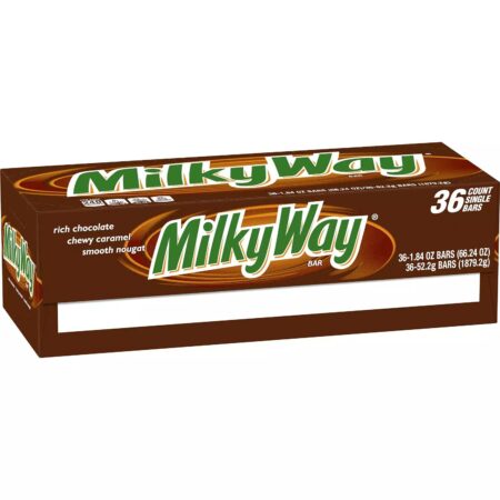 MilkyWay Candy Milk Chocolate Bars Bulk Pack, Full Size, 1.84 oz, Pack of 36