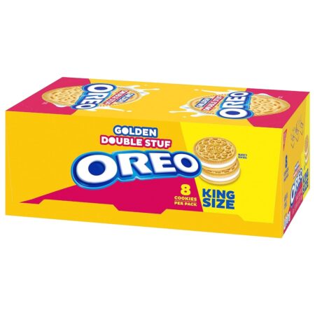 OREO Double Stuf Golden Sandwich Cookies, 4 Oz each, Pack of 10