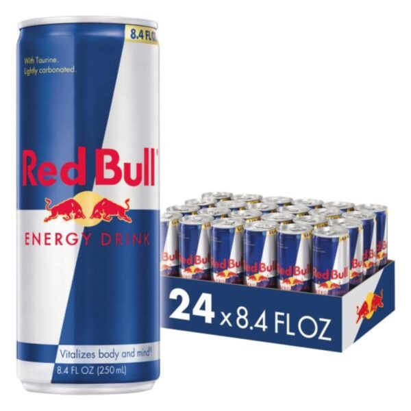 Red Bull Energy Drink, 8.4 Fl Oz Cans, Pack of 24