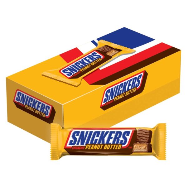 Snickers Peanut Butter Squared Singles Size Chocolate Candy Bars 1.78-Oz Bars, Pack of 18