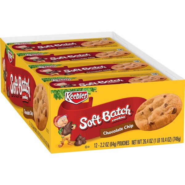 Keebler Soft Batch Chocolate Chip Cookies, 2.2 Oz., 12 Count