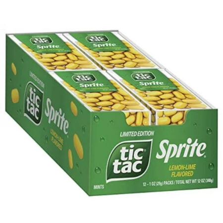 Tic Tac Sprite Lemon Lime Breath Mints, 1 Oz each, Pack of 12