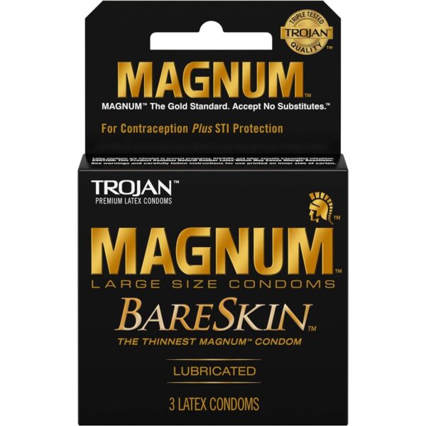 TROJAN Magnum Bare Skin Lubricated Condoms0.2 Each, 3 Count