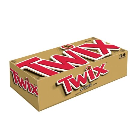 TWIX Caramel Chocolate Cookie Candy Bars, 1.79 Oz each, Pack of 36