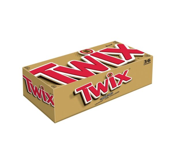 TWIX Caramel Chocolate Cookie Candy Bars, 1.79 Oz each, Pack of 36