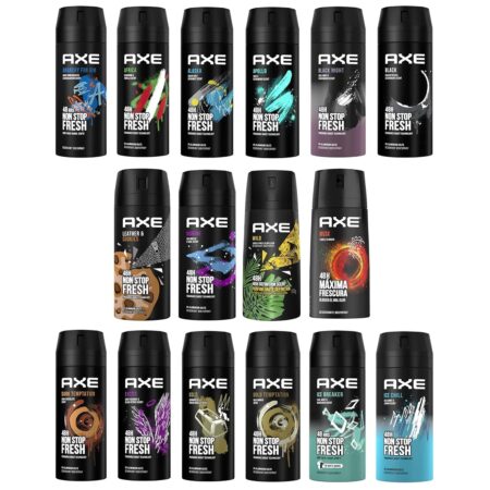 AXE body spray deodrant Anit-Aerspirant Variety Pack, 150 ml, 5.07 oz each, Pack of 12