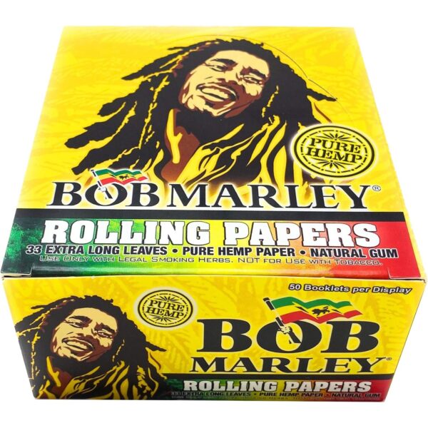 Bob Marley Cigarette Extra Long Leaves Rolling Papers , 33 Count