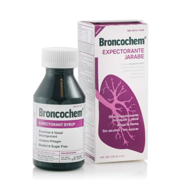 Broncochem II Expectorant Syrup for allergy, 4 Fl Oz, 1 Count