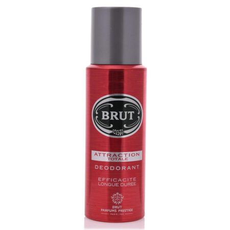 BRUT Attraction Totale Deodorant Body Spray for Men, 6.7 Oz (200ml) each, 1 Count