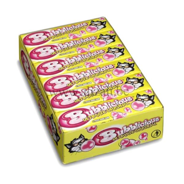 Bubblicious Original Gum, 1.41 Oz Each, 18 Packs of 5 Pieces (90 Total Pieces)