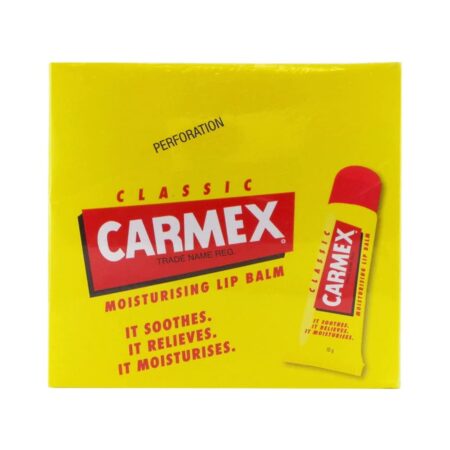 Carmex Lip Balm For Dry Chapped Lips, Moisturizing, Original Formula, 0.35 oz, 12 Ct