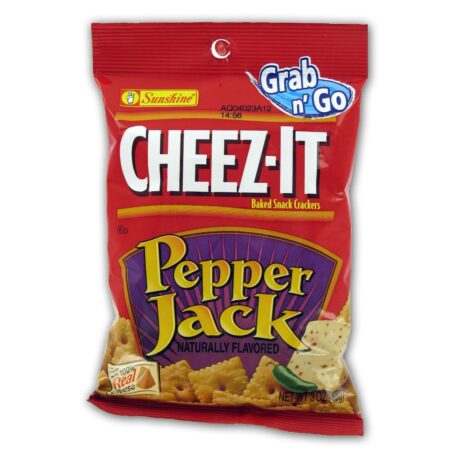 CHEEZ IT Pepper Jack Snack, 3 Oz each, Pack of 36