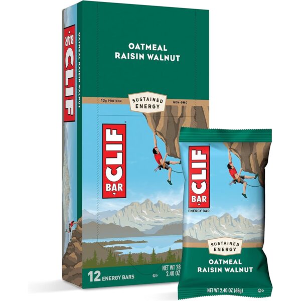 CLIF BARS Energy Bars, Oatmeal Raisin Walnut, 2.4 Oz each, 12 Count