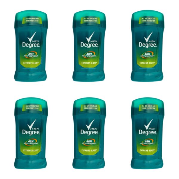 Degree Men Original Antiperspirant Extreme Blast Deodorant Stick, 2.7 oz, 6 Count