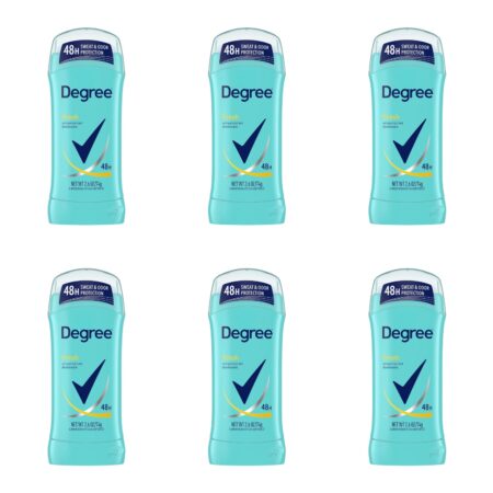 Degree Dry Protection Antiperspirant Deodorant, Fresh, 2.6 oz each, 6 Count