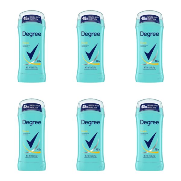 Degree Dry Protection Antiperspirant Deodorant, Fresh, 2.6 oz each, 6 Count