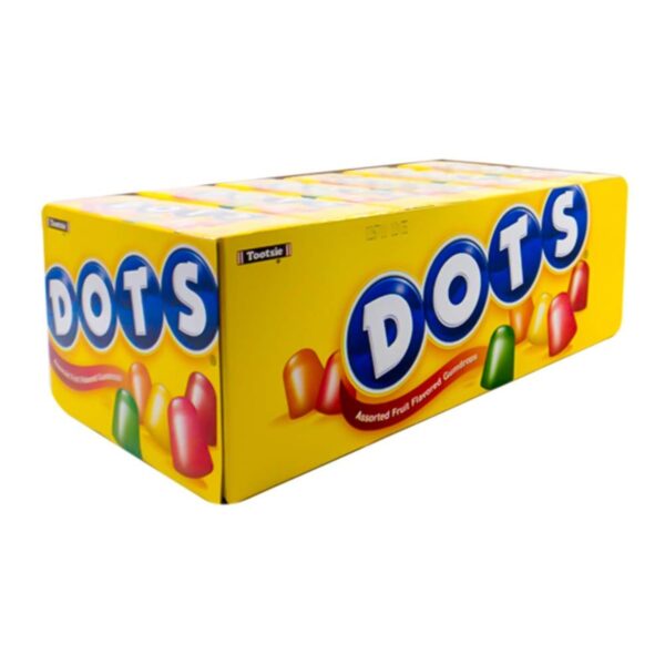 DOTS Wrapped Candy, Cherry Lime Orange Lemon & Strawberry, 2.2 Oz each, 24 Count