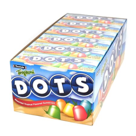 DOTS Individually Wrapped Candy, Tropical Flavors, 2.2 Oz each, 24 Count