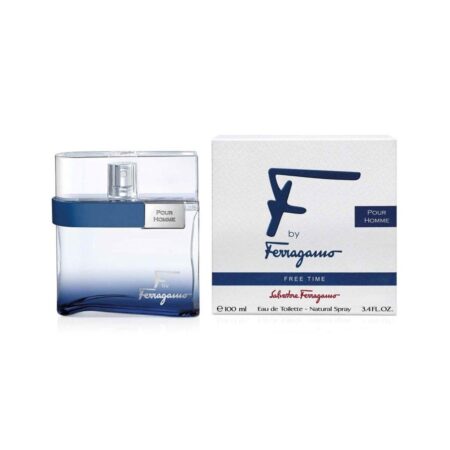 Salvatore Ferragamo F Free Time Eau De Toilette Spray for Men, 3.4 Oz, 1 Count