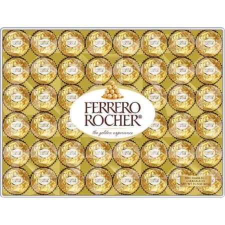 Ferrero Rocher Chocolates, 0.33 Oz each, Pack of 48