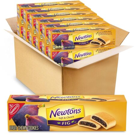 Newtons Soft & Fruit Chewy Fig Cookies, 6.5 Oz, Pack of 12