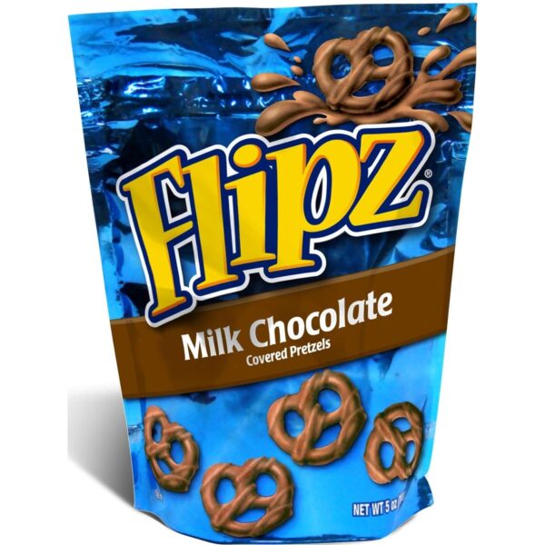 Flipz Pretzels, Milk Chocolate, 5 Oz each, Pack of 12