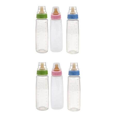 Clearview Plastic Bottle Nurser, 9 oz each, Pack of 6