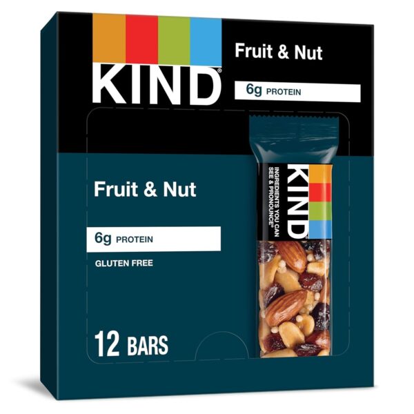 KIND Bars, Fruit & Nut, Healthy Snacks, Pack of 12