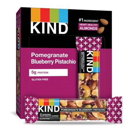 KIND Bars, Pomegranate Blueberry Pistashio, Healthy Snacks, Pack of 12