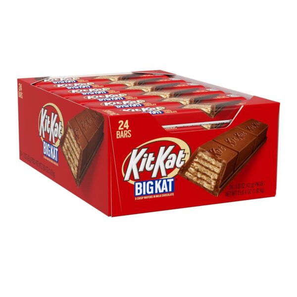 KITKAT BIGKAT Milk Chocolate Wafer Bars, 1.5 Oz each, Pack of 24