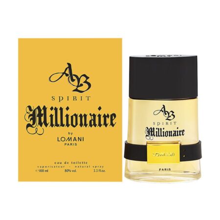 Lomani Ab Spirit Millionaire Eau De Toilette Spray for Men, Gold , 3.3 Oz, 1 Count