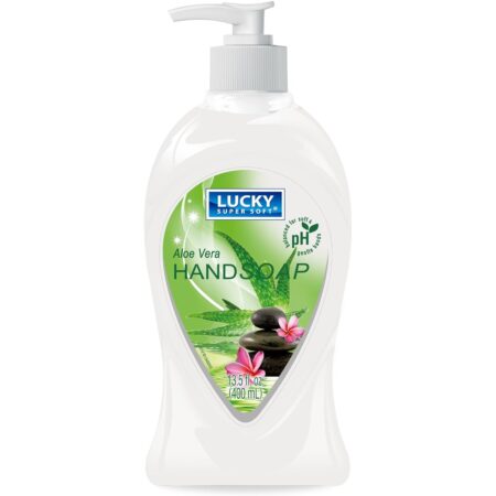 Lucky Liquid Hand Soap, Aloe Vera, 13.5 Oz each, Pack of 12