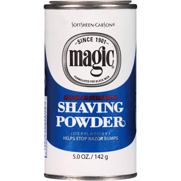 Magic Shaving Powder Blue Regular Strength, 5 Oz, Pack of 12