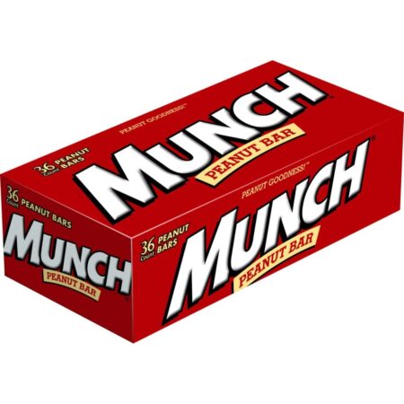 MUNCH Peanut Bar, 1.42 Oz Bar, 36 Count