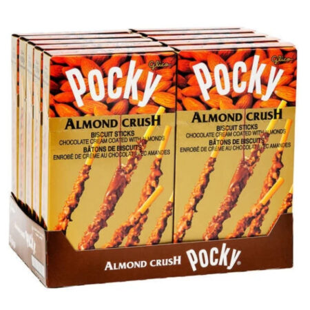 Pocky Biscuit Stick, Chocolate Almond Crush, 1.45 Oz each, Pack of 10