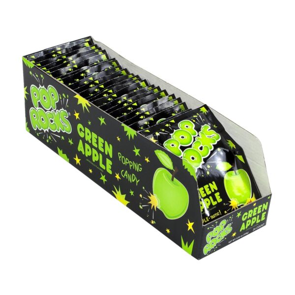 Pop Rocks Green Apple Hard Candy, 0.33 oz each, Pack of 24 Pieces